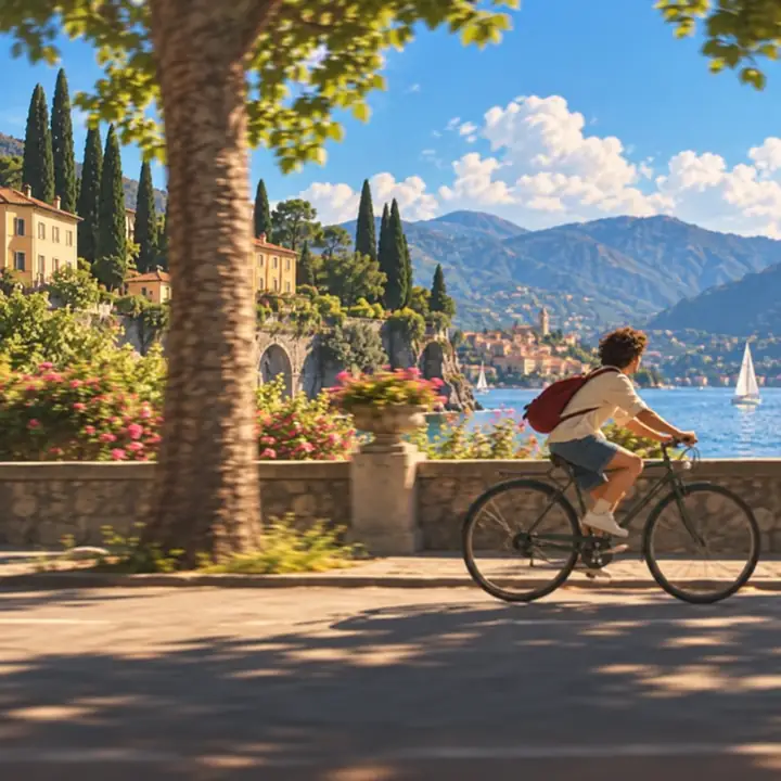 Next frame from the cyclist's journey.